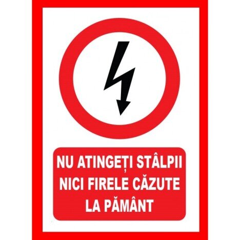 Placute nu atingeti stalpii nici firele cazute la pamant